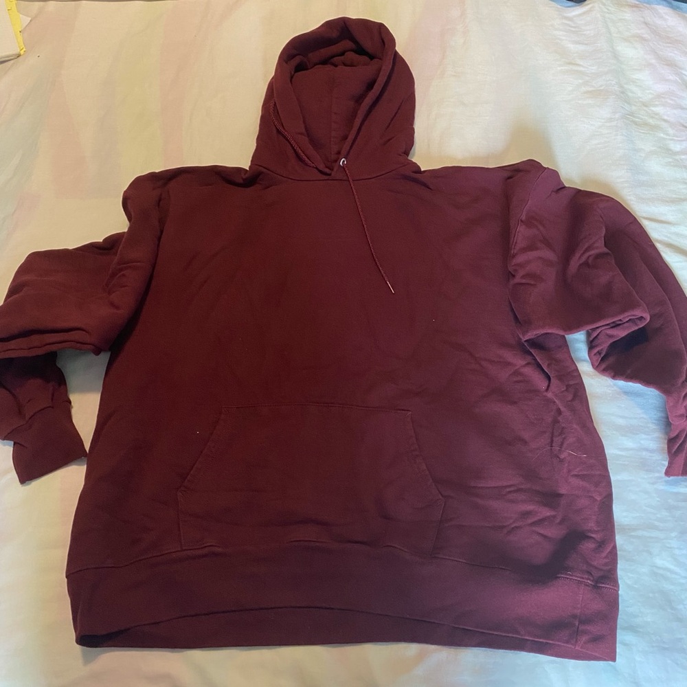 Burgundy hoodie